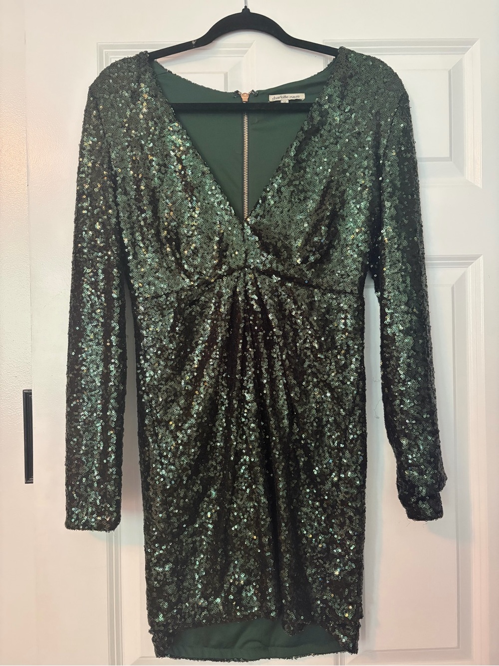 Charlotte Russe green sequin dress